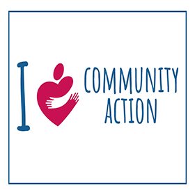 I Heart Community Action sign